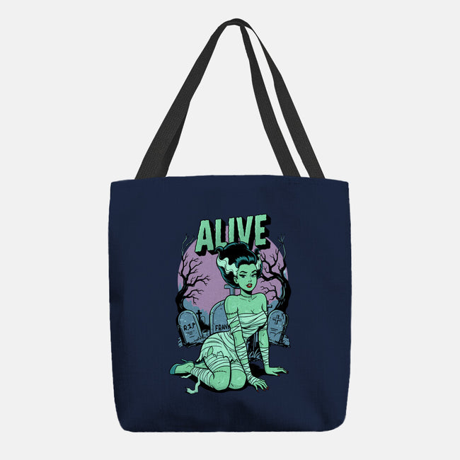 Horror Pinup-None-Basic Tote-Bag-P1yu5h