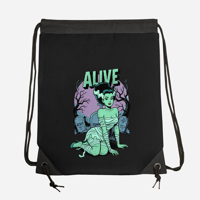 Horror Pinup-None-Drawstring-Bag-P1yu5h