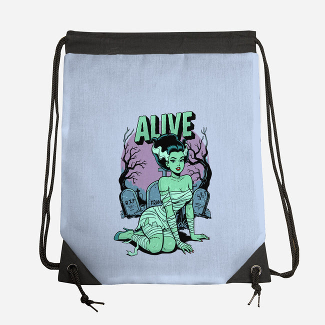 Horror Pinup-None-Drawstring-Bag-P1yu5h