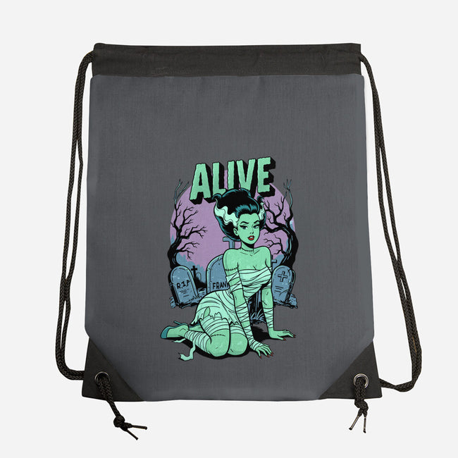 Horror Pinup-None-Drawstring-Bag-P1yu5h