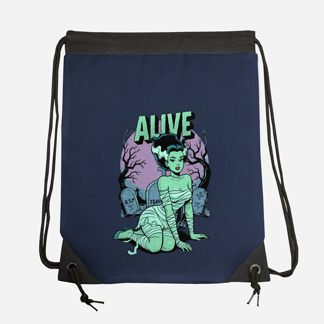 Horror Pinup-None-Drawstring-Bag-P1yu5h