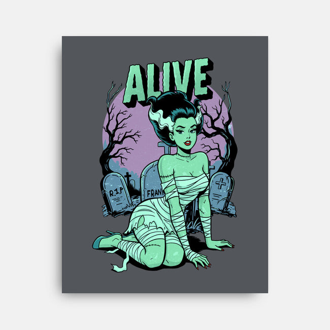 Horror Pinup-None-Stretched-Canvas-P1yu5h