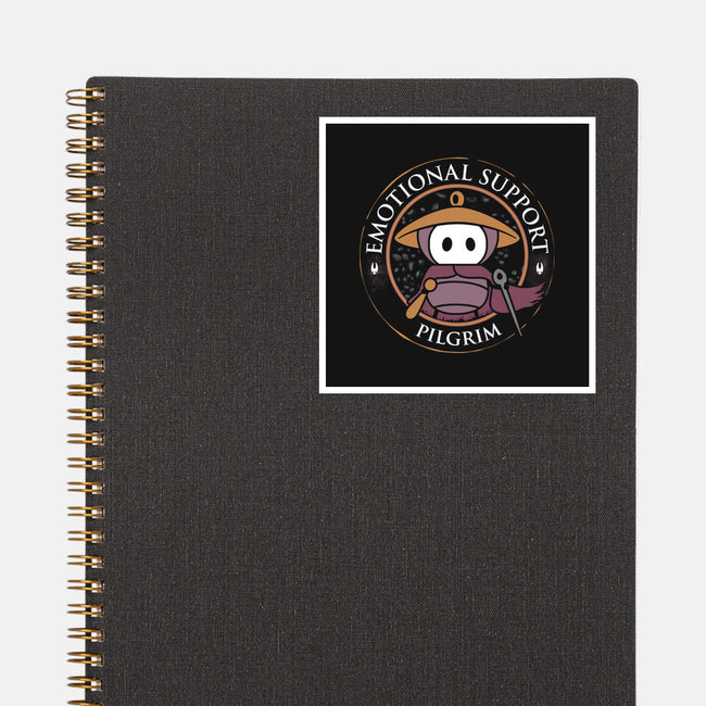 Emotional Support Pilgrim-None-Glossy-Sticker-rocketman_art