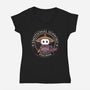 Emotional Support Pilgrim-Womens-V-Neck-Tee-rocketman_art