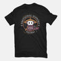 Emotional Support Pilgrim-Womens-Fitted-Tee-rocketman_art