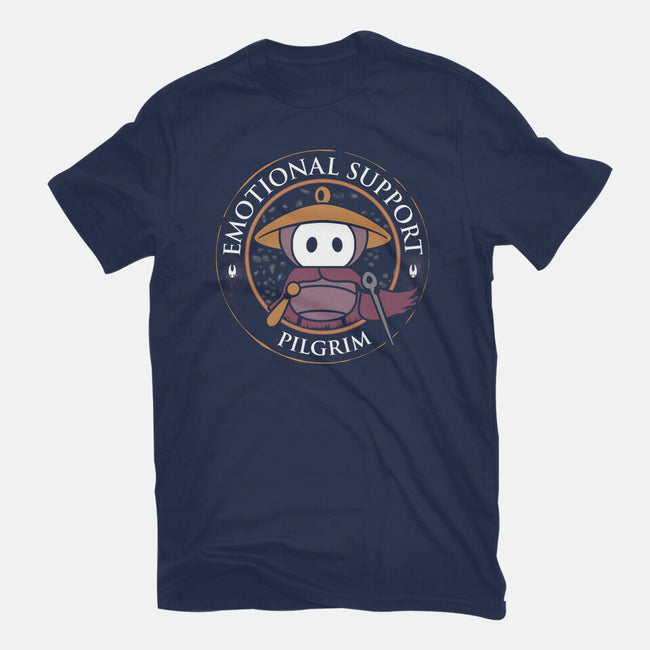 Emotional Support Pilgrim-Womens-Fitted-Tee-rocketman_art