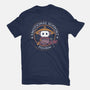 Emotional Support Pilgrim-Womens-Fitted-Tee-rocketman_art
