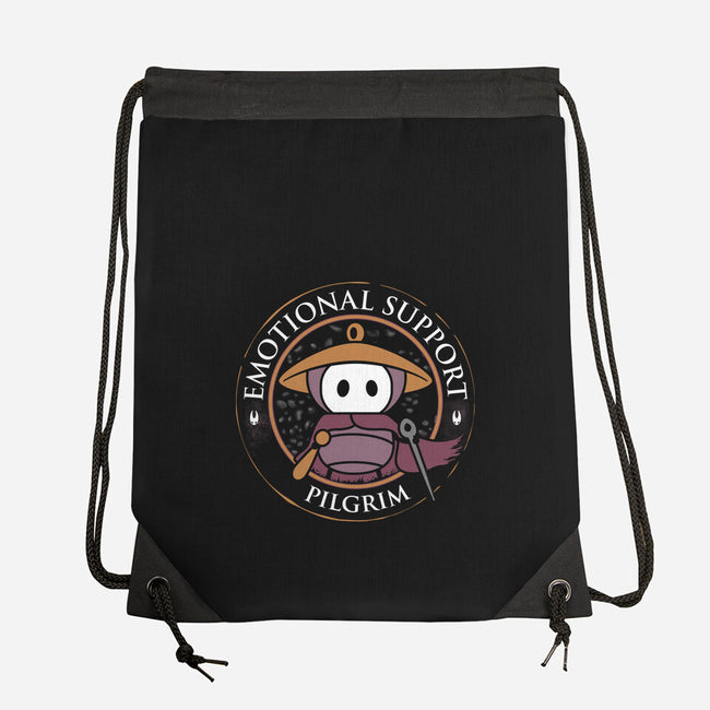 Emotional Support Pilgrim-None-Drawstring-Bag-rocketman_art