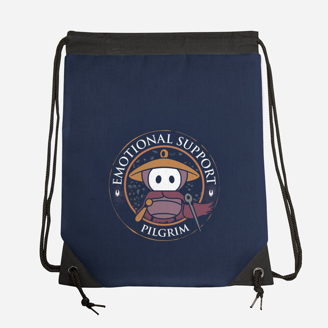Emotional Support Pilgrim-None-Drawstring-Bag-rocketman_art