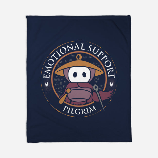 Emotional Support Pilgrim-None-Fleece-Blanket-rocketman_art