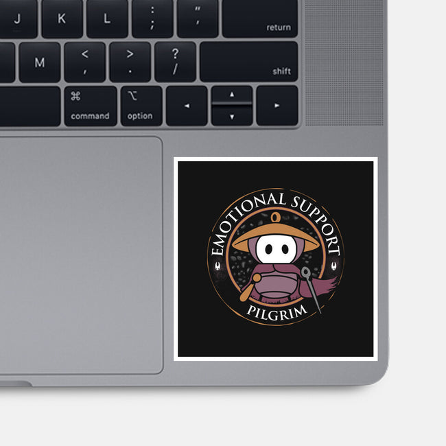 Emotional Support Pilgrim-None-Glossy-Sticker-rocketman_art