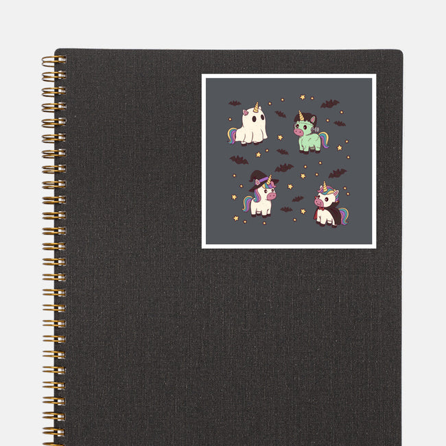 Halloween Unicorn Party-None-Glossy-Sticker-Loobs