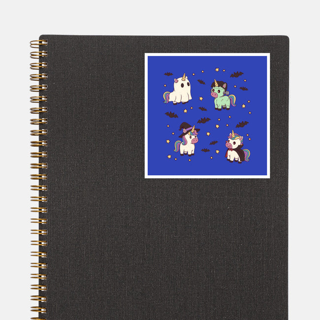 Halloween Unicorn Party-None-Glossy-Sticker-Loobs