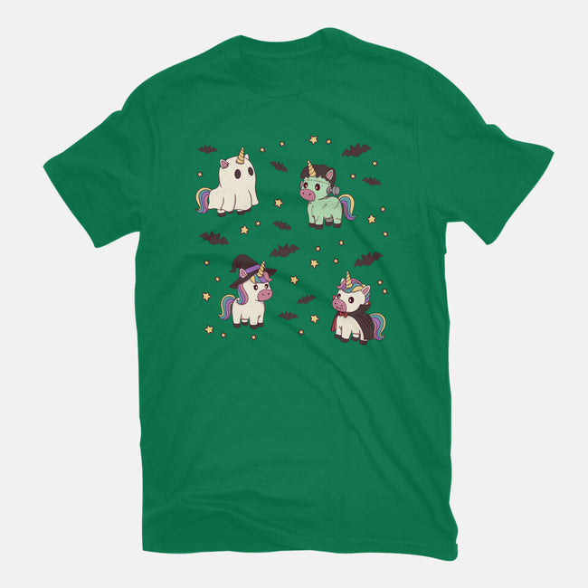 Halloween Unicorn Party-Mens-Heavyweight-Tee-Loobs