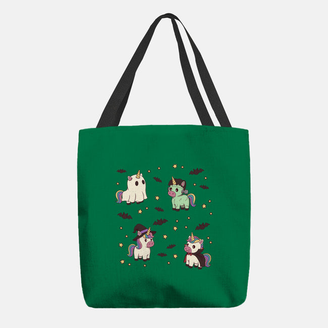 Halloween Unicorn Party-None-Basic Tote-Bag-Loobs