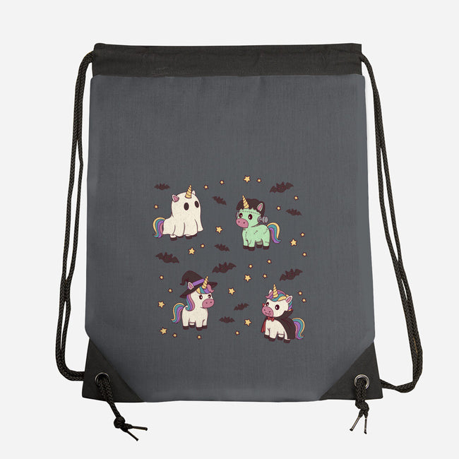 Halloween Unicorn Party-None-Drawstring-Bag-Loobs