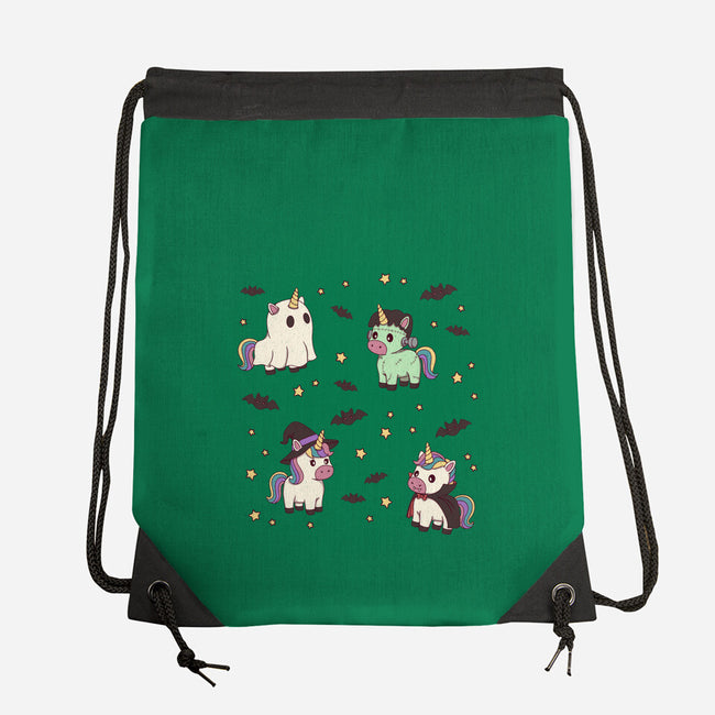 Halloween Unicorn Party-None-Drawstring-Bag-Loobs