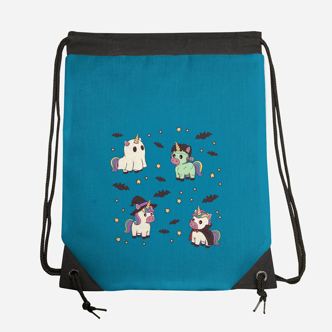 Halloween Unicorn Party-None-Drawstring-Bag-Loobs