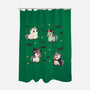 Halloween Unicorn Party-None-Polyester-Shower Curtain-Loobs