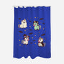 Halloween Unicorn Party-None-Polyester-Shower Curtain-Loobs