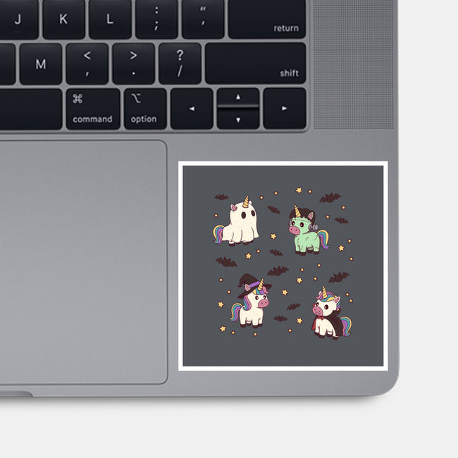 Halloween Unicorn Party-None-Glossy-Sticker-Loobs