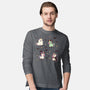 Halloween Unicorn Party-Mens-Long Sleeved-Tee-Loobs