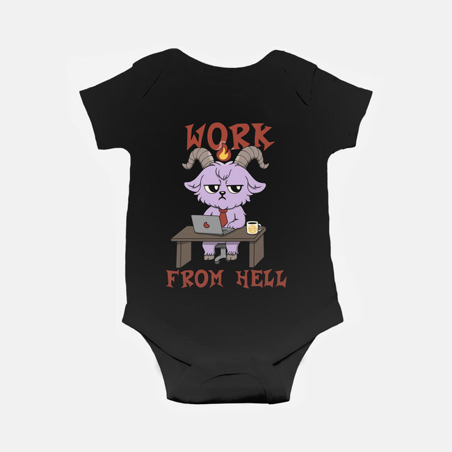Work From Hell-Baby-Basic-Onesie-Loobs