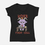 Work From Hell-Womens-V-Neck-Tee-Loobs