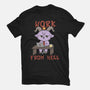 Work From Hell-Womens-Fitted-Tee-Loobs
