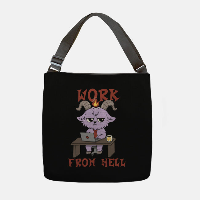 Work From Hell-None-Adjustable Tote-Bag-Loobs