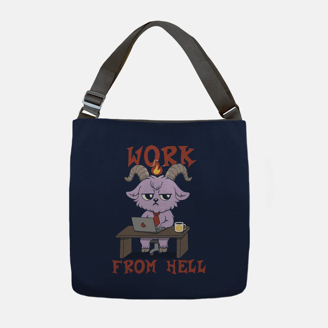 Work From Hell-None-Adjustable Tote-Bag-Loobs