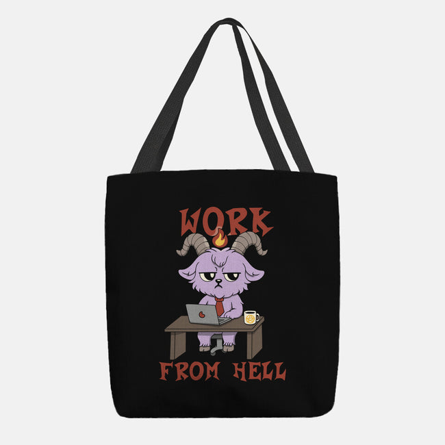 Work From Hell-None-Basic Tote-Bag-Loobs