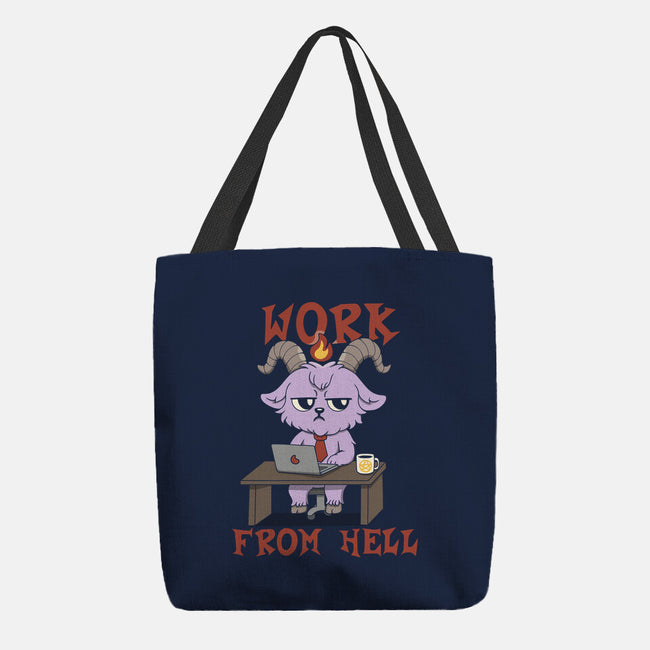 Work From Hell-None-Basic Tote-Bag-Loobs