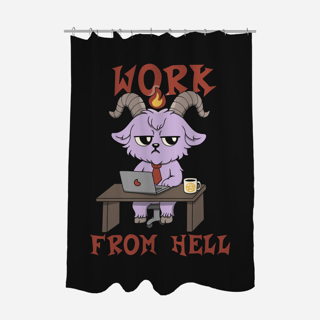 Work From Hell-None-Polyester-Shower Curtain-Loobs
