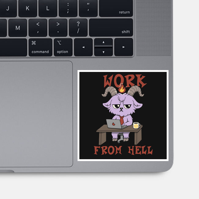 Work From Hell-None-Glossy-Sticker-Loobs