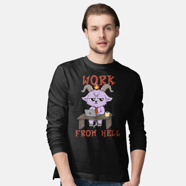 Work From Hell-Mens-Long Sleeved-Tee-Loobs