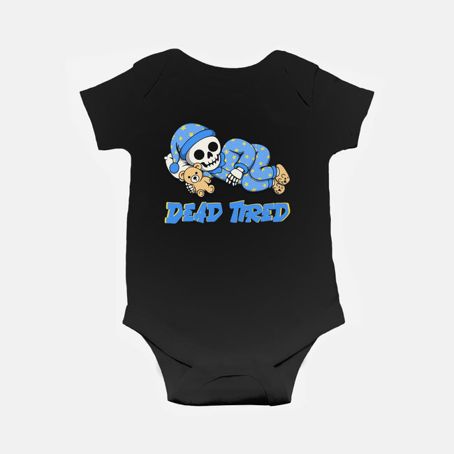 Dead Tired-Baby-Basic-Onesie-Loobs
