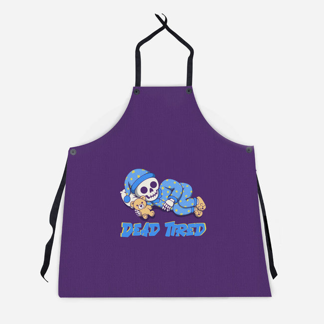 Dead Tired-Unisex-Kitchen-Apron-Loobs