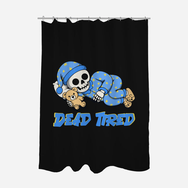 Dead Tired-None-Polyester-Shower Curtain-Loobs