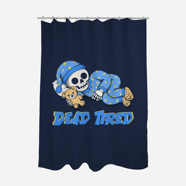 Dead Tired-None-Polyester-Shower Curtain-Loobs