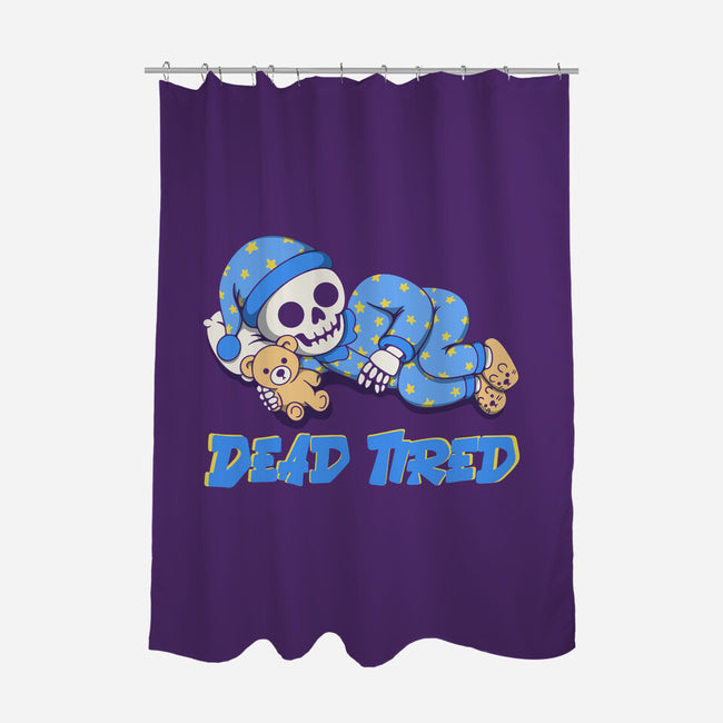 Dead Tired-None-Polyester-Shower Curtain-Loobs