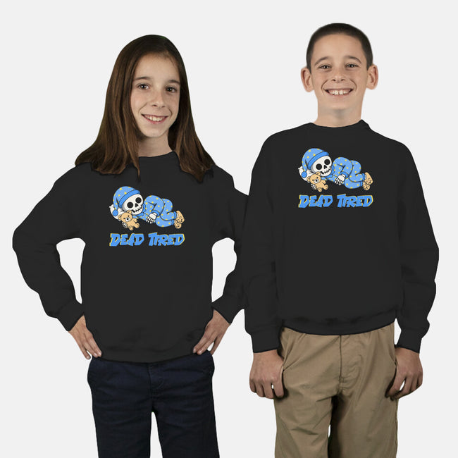 Dead Tired-Youth-Crew Neck-Sweatshirt-Loobs