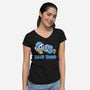 Dead Tired-Womens-V-Neck-Tee-Loobs