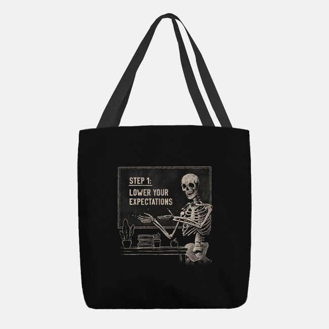 Lower Your Expectations-None-Basic Tote-Bag-eduely