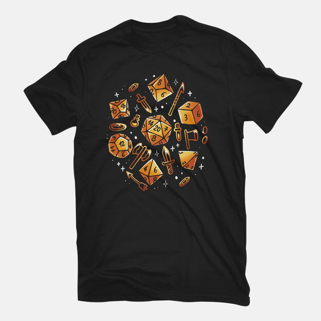 Dice Role Game-Womens-Fitted-Tee-Vallina84