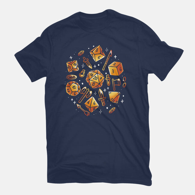 Dice Role Game-Womens-Fitted-Tee-Vallina84
