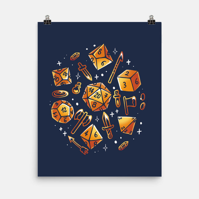 Dice Role Game-None-Matte-Poster-Vallina84