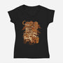 Coffee Vending Machine-Womens-V-Neck-Tee-ilustrata