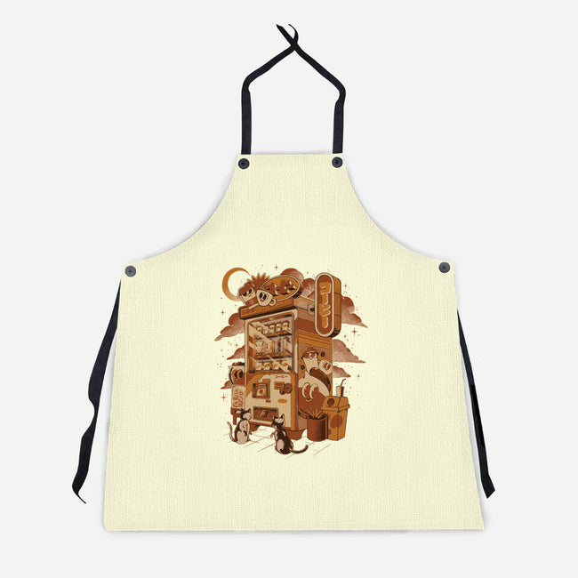 Coffee Vending Machine-Unisex-Kitchen-Apron-ilustrata