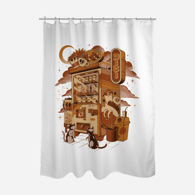Coffee Vending Machine-None-Polyester-Shower Curtain-ilustrata